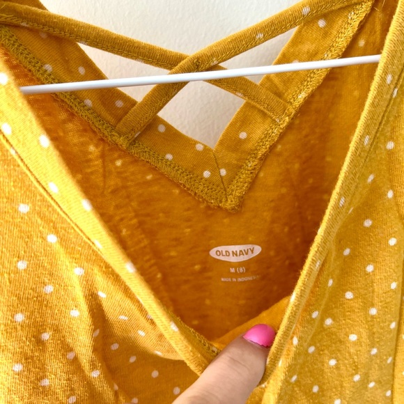 Mustard Polka Dots T-Shirt - Picture 3 of 3